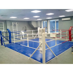 Ринг боксерський підлоговий Sportko 5,5м на 5,5м, по канатах 4,5м на 4,5м